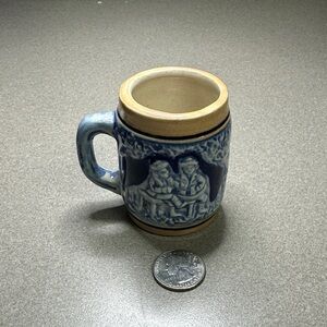 Collectible Vintage Mini Beer Stein with couple on bench